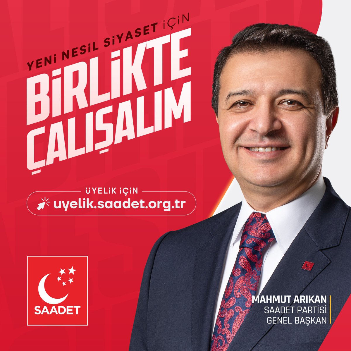 SincanSaadet's tweet photo. Yeni Nesil Siyaset için birlikte çalışalım.

Online Üyelik Başvurusu İçin Tıklayınız ▶️ https://t.co/2LoXu3jIAR https://t.co/abZNvurJqo