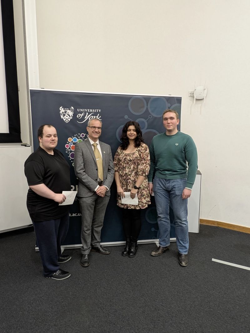 Building Research & Innovation Capacity Team (@bric_york) on Twitter photo Our 2025 <a href="/UniOfYork/">University of York</a> PhD Spotlight winners are...
🥇 1st - Fedor Topolev-Soldunov
🥈 2nd - <a href="/Minahilziakhan/">Minahil Khan</a>
🥉 3rd - Brandon Daniel Tipper
✨ People's choice - Minahil Khan
And well done to all of our finalists for a fantastic day! Our 2025 <a href="/UniOfYork/">University of York</a> PhD Spotlight winners are...
🥇 1st - Fedor Topolev-Soldunov
🥈 2nd - <a href="/Minahilziakhan/">Minahil Khan</a>
🥉 3rd - Brandon Daniel Tipper
✨ People's choice - Minahil Khan
And well done to all of our finalists for a fantastic day!