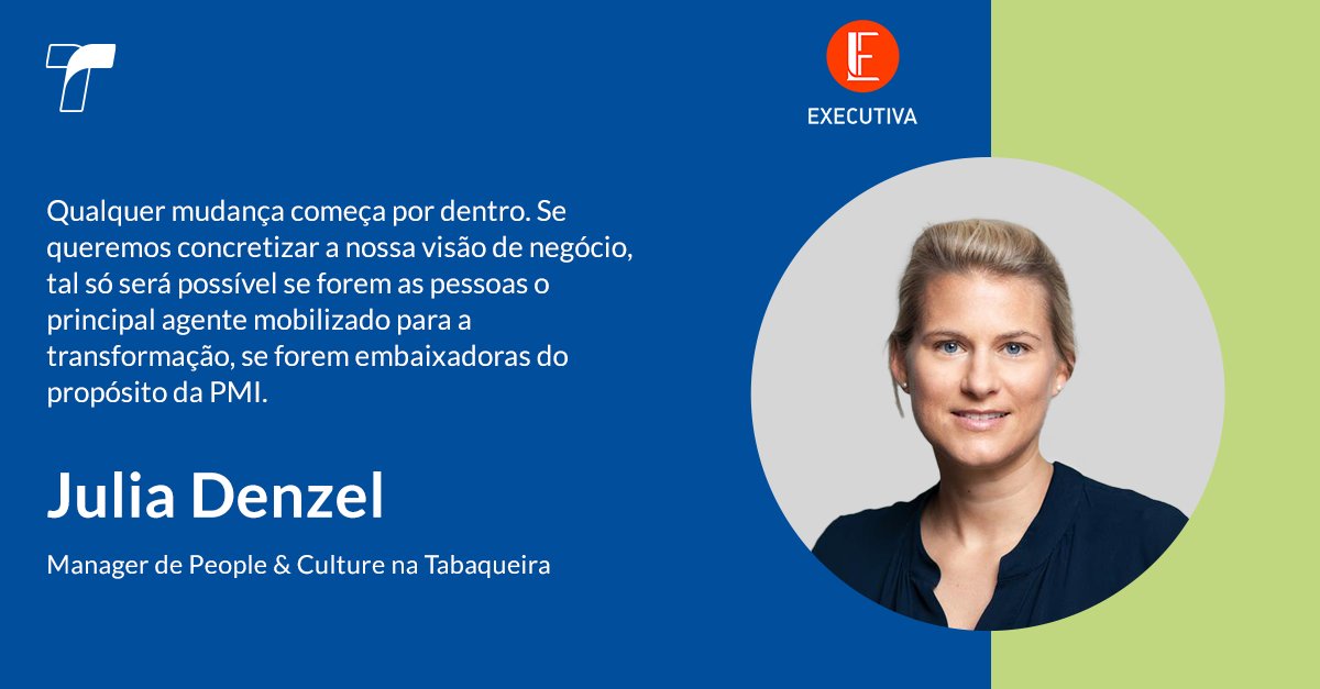 Em entrevista à <a href="/Executiva/">rosi cristina</a>,  Denzel, Manager de People &amp; Culture na Tabaqueira, conta como as Pessoas são o eixo fundamental da transformação da nossa empresa e embaixadoras da renovada ambição da @PMI. Saiba mais aqui: insid.pm/6014awQz0
#tabaqueira