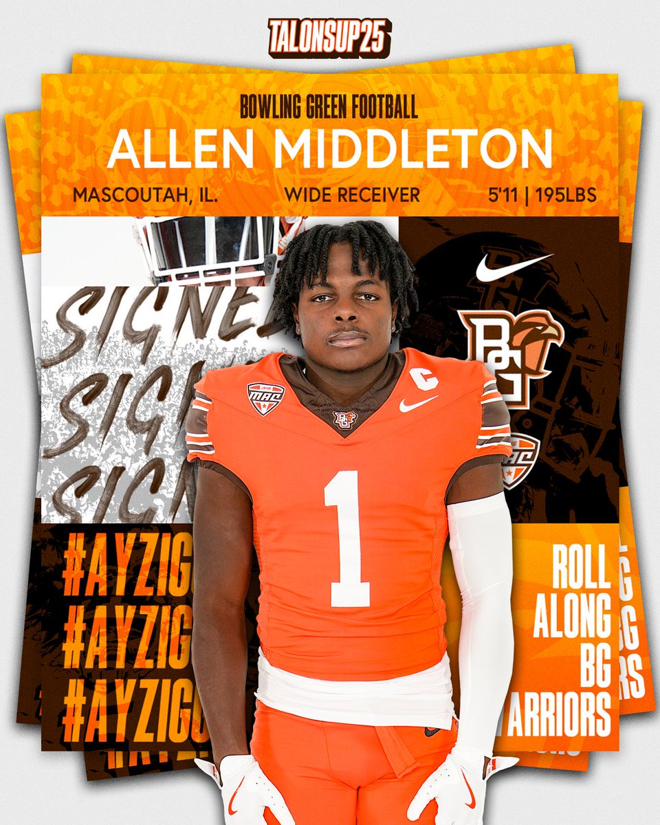 𝙎𝙞𝙜𝙣𝙚𝙙 ✍️

Welcome <a href="/1AllenMiddleton/">Allen Middleton</a> to BOWLING GREEN 😤

#TalonsUp25 x #ToTheMoon