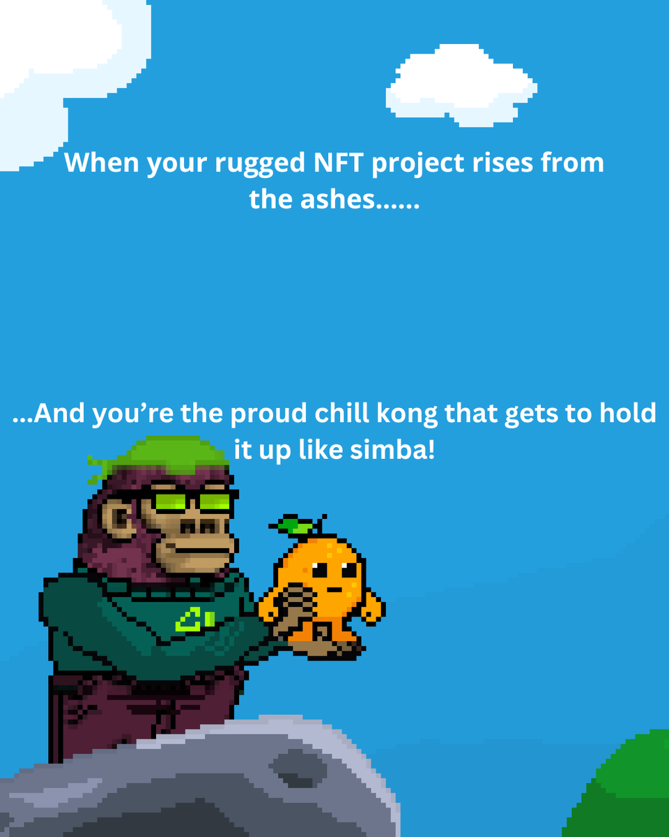 Chill kong $CK is just a vibe. Look at me holding up my <a href="/0xOrangez/">The Orangez</a> Come to the discord !OOH with me #TamamemeTournament <a href="/tamadotmeme/">...</a>