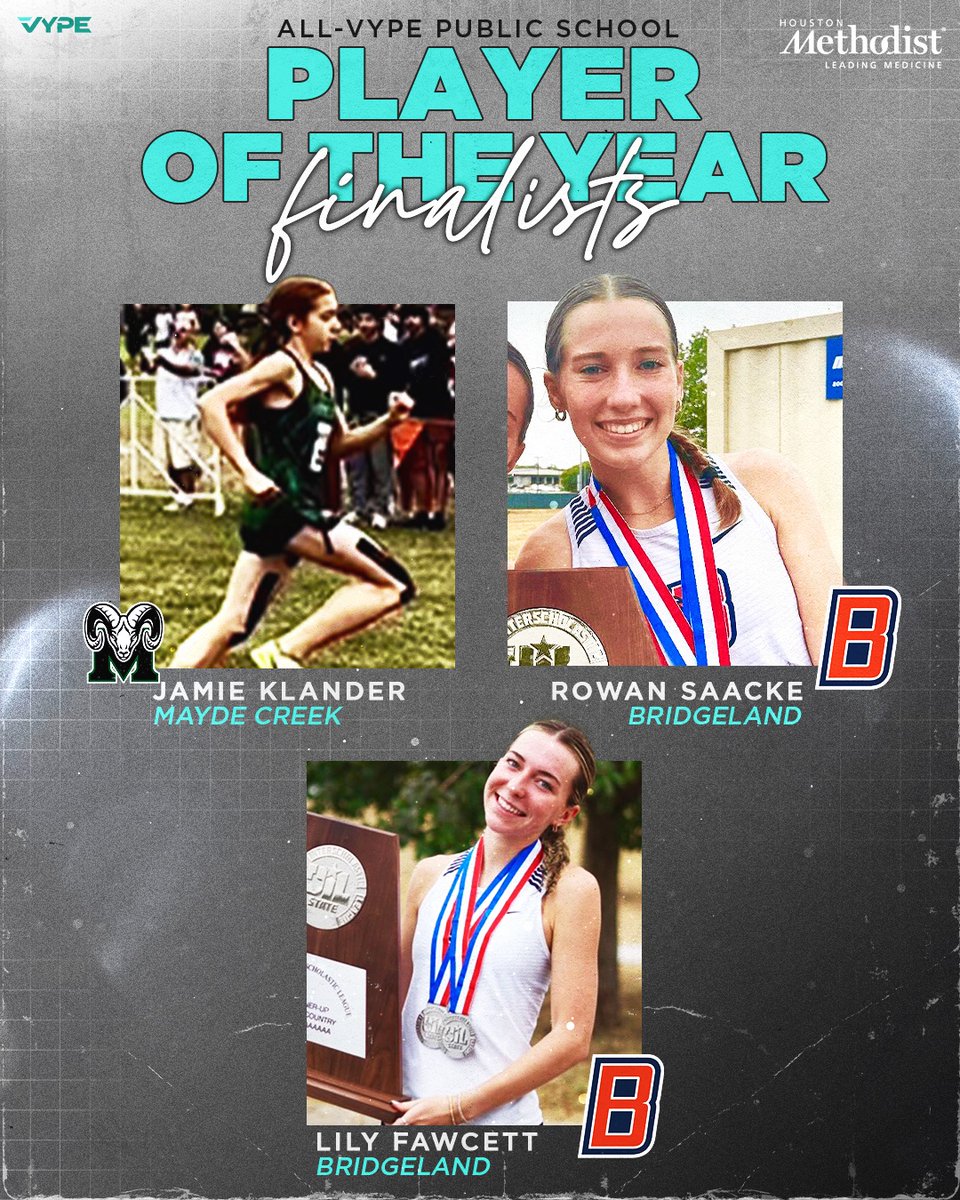 VYPE Houston (@vypehouston) on Twitter photo It is awards season here at VYPE! Here are the finalists for Public School Girls Cross Country Runner of the Year presented by <a href="/MethodistHosp/">Houston Methodist</a>!
Tune in tomorrow to find out the Runner and Team of the Year! #VYPEAwards It is awards season here at VYPE! Here are the finalists for Public School Girls Cross Country Runner of the Year presented by <a href="/MethodistHosp/">Houston Methodist</a>!
Tune in tomorrow to find out the Runner and Team of the Year! #VYPEAwards