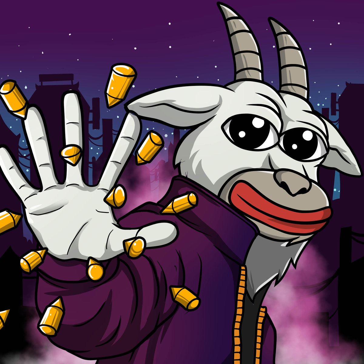 GoatyOnSolana's tweet photo. Goaty the Deflector 🐐🛡️ stopping the bullets and flipping the game. Unstoppable force in the crypto world nothing can break this herd! 🚀💎

#solanamemecoin #solana #memecoin #1000xgem #Moon #Goaty https://t.co/uu5XsBfZnj