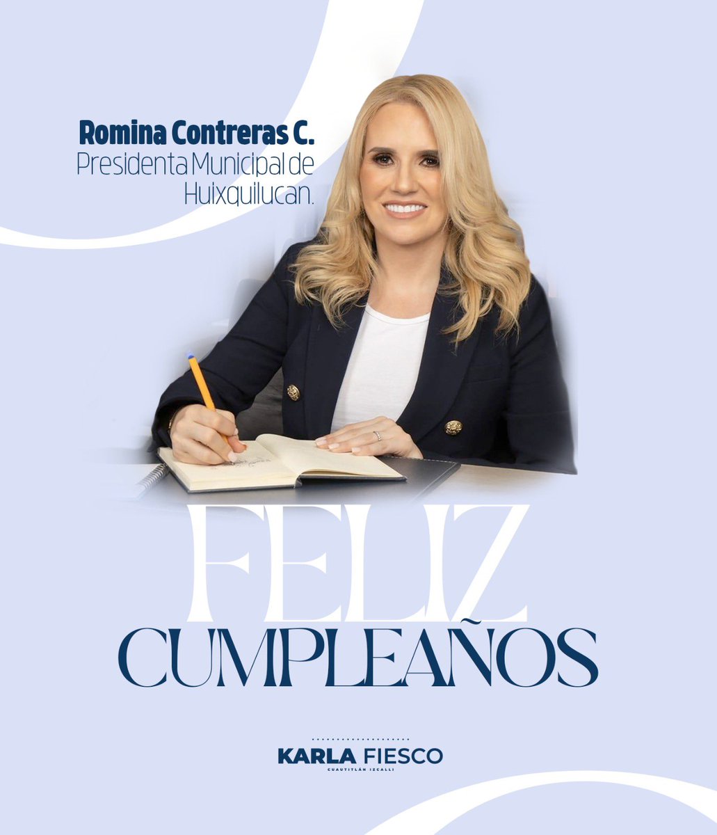 Karla Fiesco (@karlafiesco) on Twitter photo Feliz cumpleaños <a href="/RominaCDV/">Romina Contreras</a>, mis mejores deseos.
Que pases un gran día en compañía de tus seres queridos. Feliz cumpleaños <a href="/RominaCDV/">Romina Contreras</a>, mis mejores deseos.
Que pases un gran día en compañía de tus seres queridos.