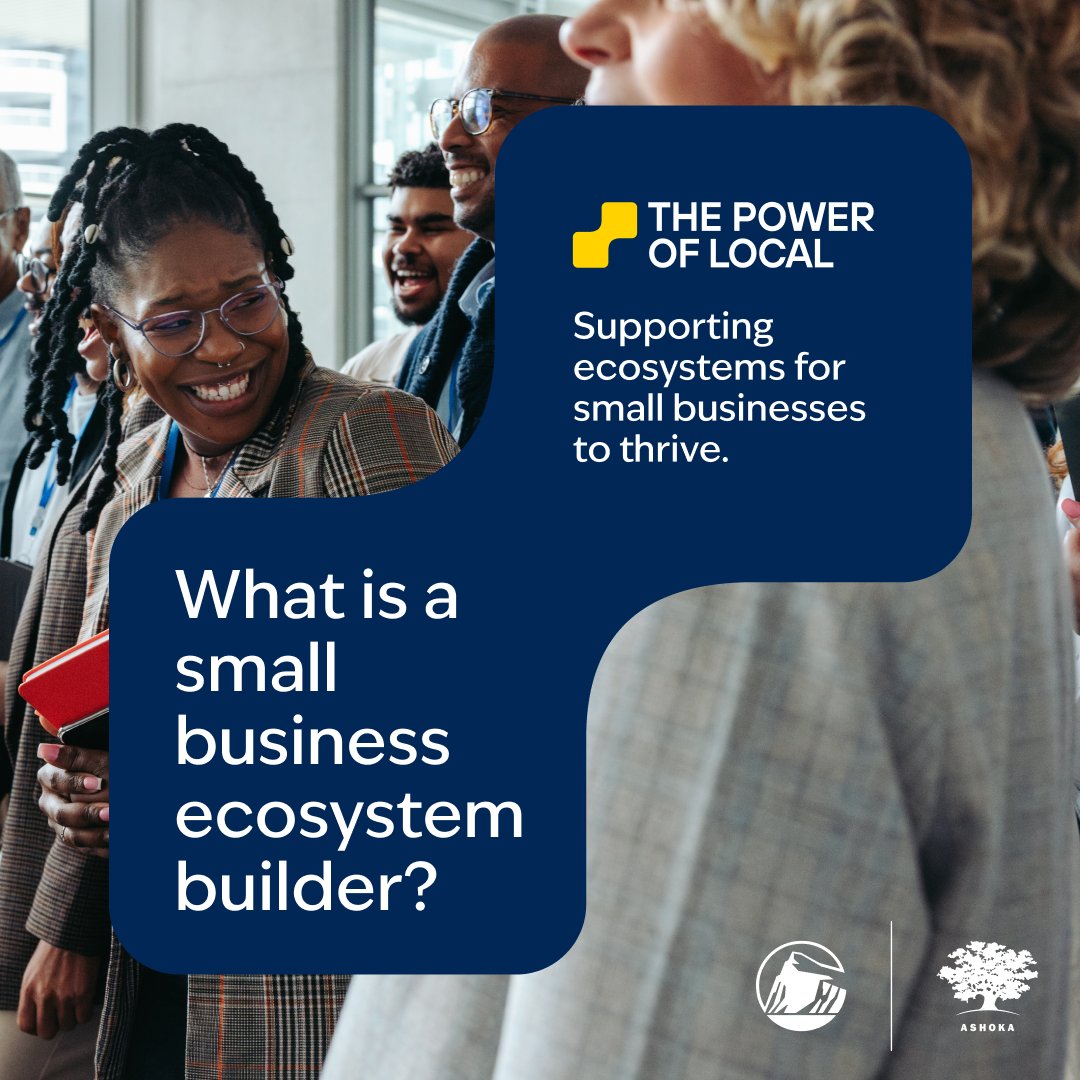 Changemakers's tweet image. 📍The #PowerofLocal Challenge invites #smallbusiness #ecosystembuilders to apply for a chance to win up to $60,000. But what is an ecosystem builder? 🤔 (thread)