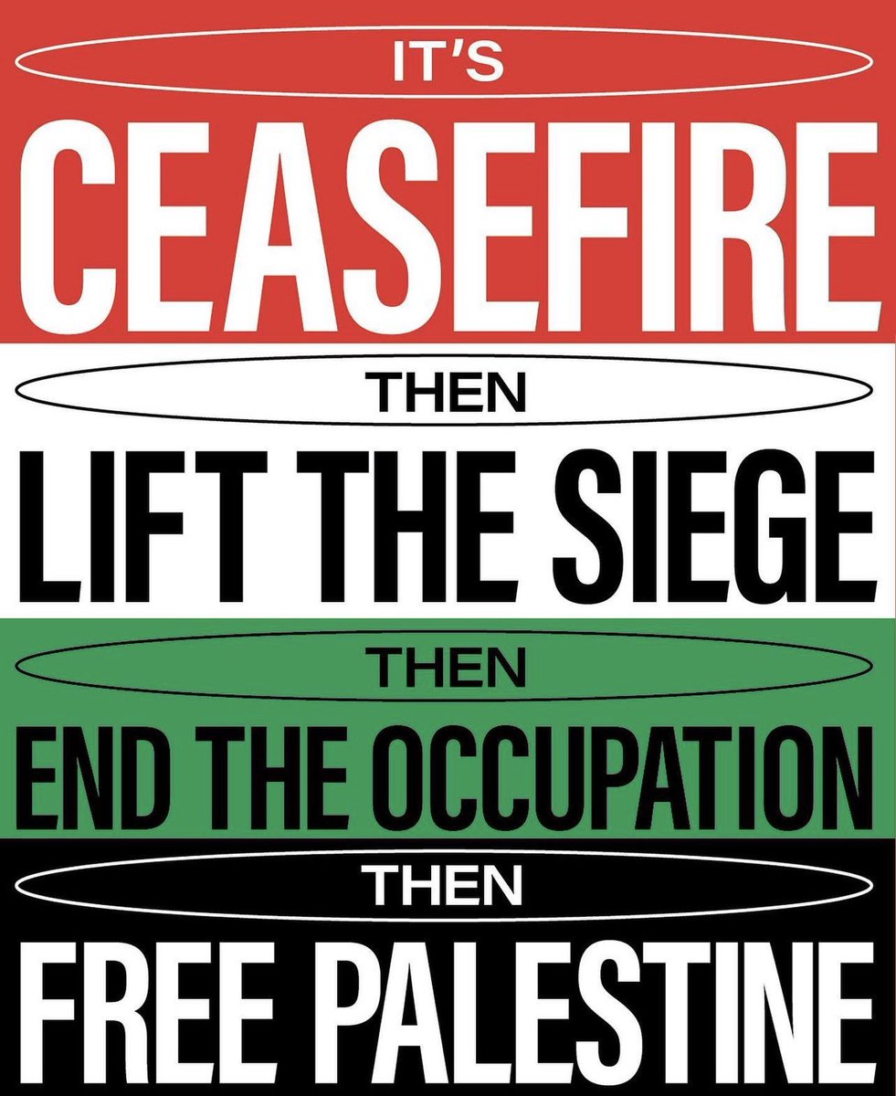 Roots_Action's tweet photo. It’s ceasefire then lift the siege then end the occupation then FREE PALESTINE 🇵🇸🇵🇸🇵🇸 https://t.co/wh2Elszrw3