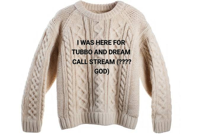 swaggieststairs's tweet photo. claim ur I was there for Tubbo and Dream's Call shirt? no claim ur Sweater bcs its fucking COLD guys https://t.co/reodVGna2A