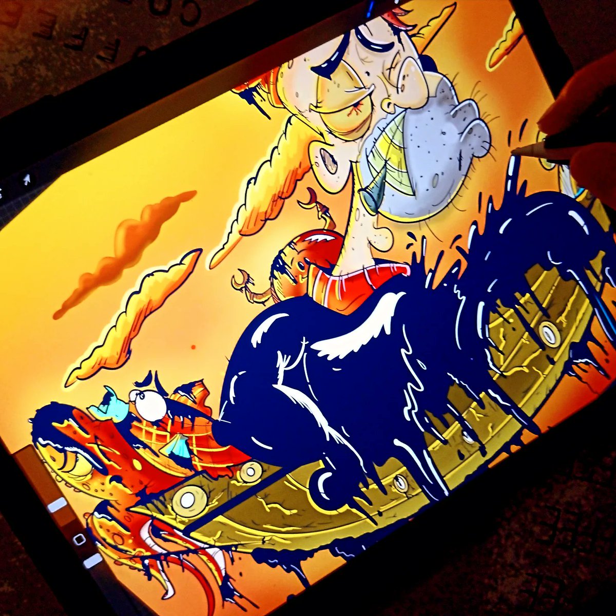 cano_yannick's tweet photo. @Yeransito10 Hdy brother are you still looking for an artist designer? 😊🖍️
I'll be more than interested to collab with you. 🖍️✌️
A cartoon piece iam working on now.. #stoners #digitalart #canna #cannabisart https://t.co/assQUmweUz
