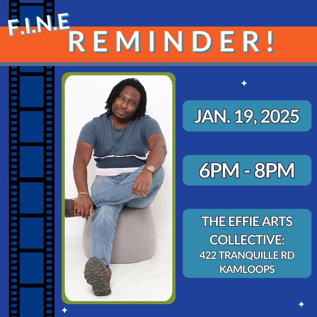 Don’t miss the Film Industry Networking Event this Sunday!

We’re excited to welcome Daniel E. Akinshola, founder of Kamloops Afro Films and the Kamloops Black Film Festival

Where: The Effie Arts Collective
When: Sunday, Jan 19th, 6 PM - 8 PM

See you there!