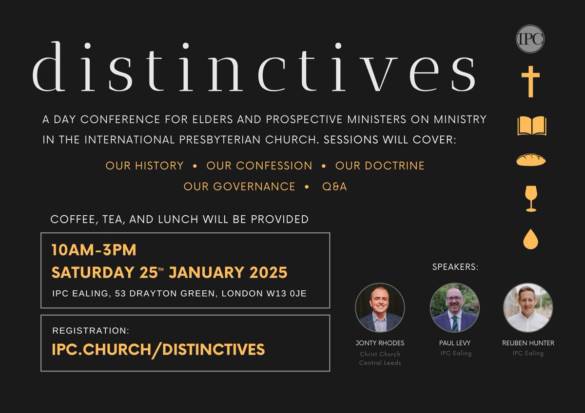 If you're interested in being part of the recovery of reformed Presbyterian ministry in England, we'd love to see you here