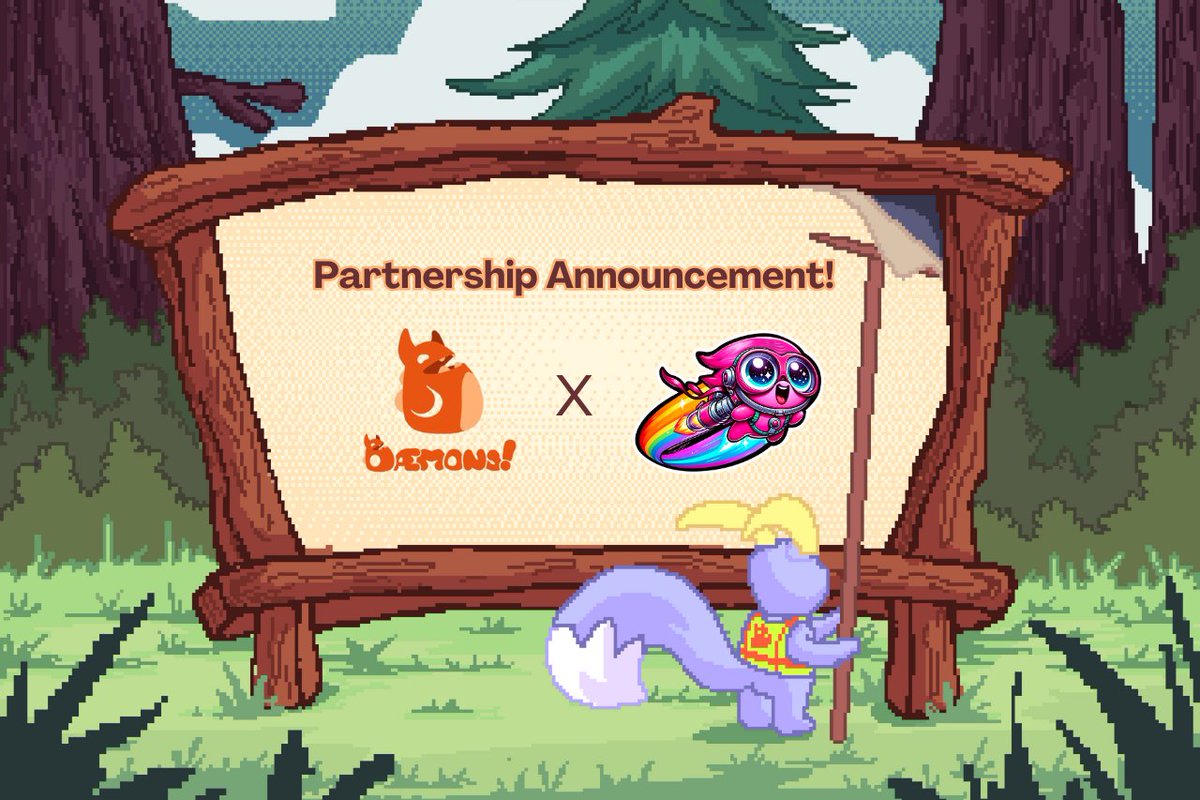 We are excited to be partnering up with <a href="/PuriOnSolana/">PURI</a>!

The full details of the partnership can be found on our, and the Puri discord.

To celebrate we have an X &amp; Discord giveaway! 

X Giveaway prizes:
1 x Dæmons NFT, and a Puri Character NFT 🔥

To enter:
1⃣ Like &amp; RT
2⃣ Follow