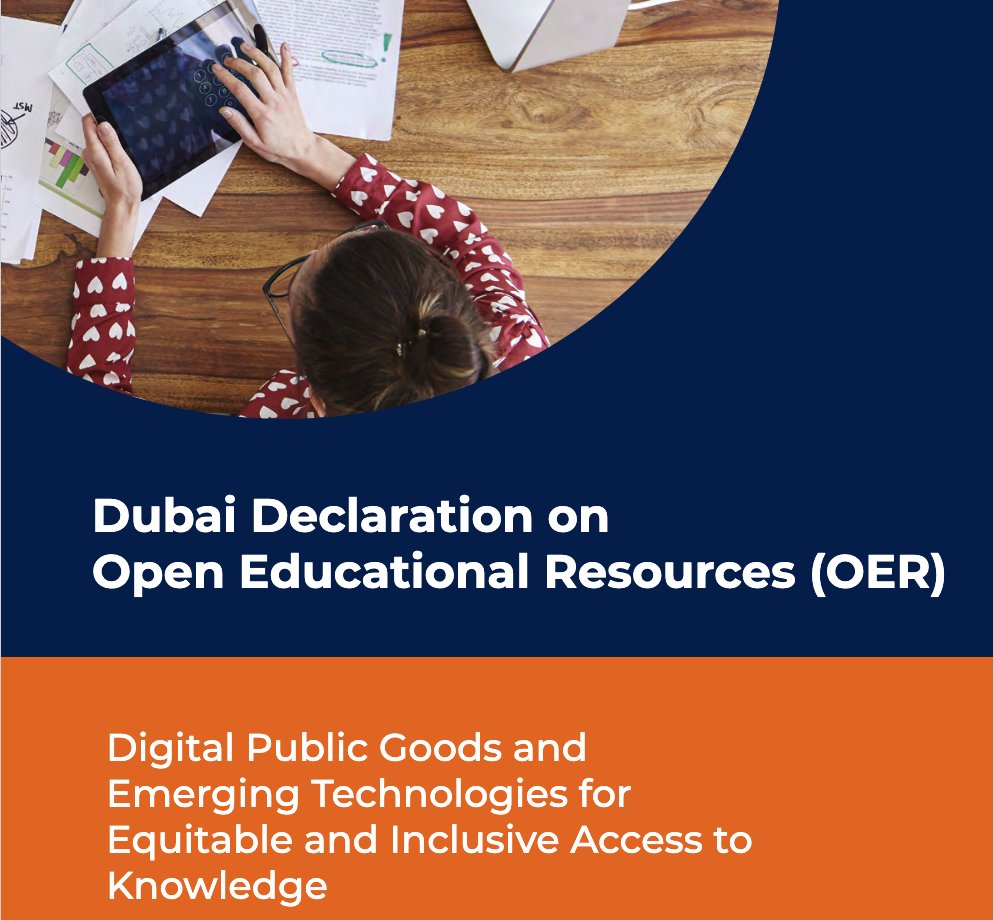 Open Education Global (@openedglobal) on Twitter photo #OpenEducationAlert
<a href="/UNESCO/">UNESCO 🏛️ #Education #Sciences #Culture 🇺🇳</a> and the Mohammed Bin Rashid Knowledge Foundation (<a href="/MBRF/">Mary Beth Rayant</a>) organised the 3rd UNESCO OER World Congress in Nov 2024 in Dubai, UAE.
#OEGlobal presented: bit.ly/4hgVE2t
The “Dubai Declaration on OER: digital public goods and emerging #OpenEducationAlert
<a href="/UNESCO/">UNESCO 🏛️ #Education #Sciences #Culture 🇺🇳</a> and the Mohammed Bin Rashid Knowledge Foundation (<a href="/MBRF/">Mary Beth Rayant</a>) organised the 3rd UNESCO OER World Congress in Nov 2024 in Dubai, UAE.
#OEGlobal presented: bit.ly/4hgVE2t
The “Dubai Declaration on OER: digital public goods and emerging
