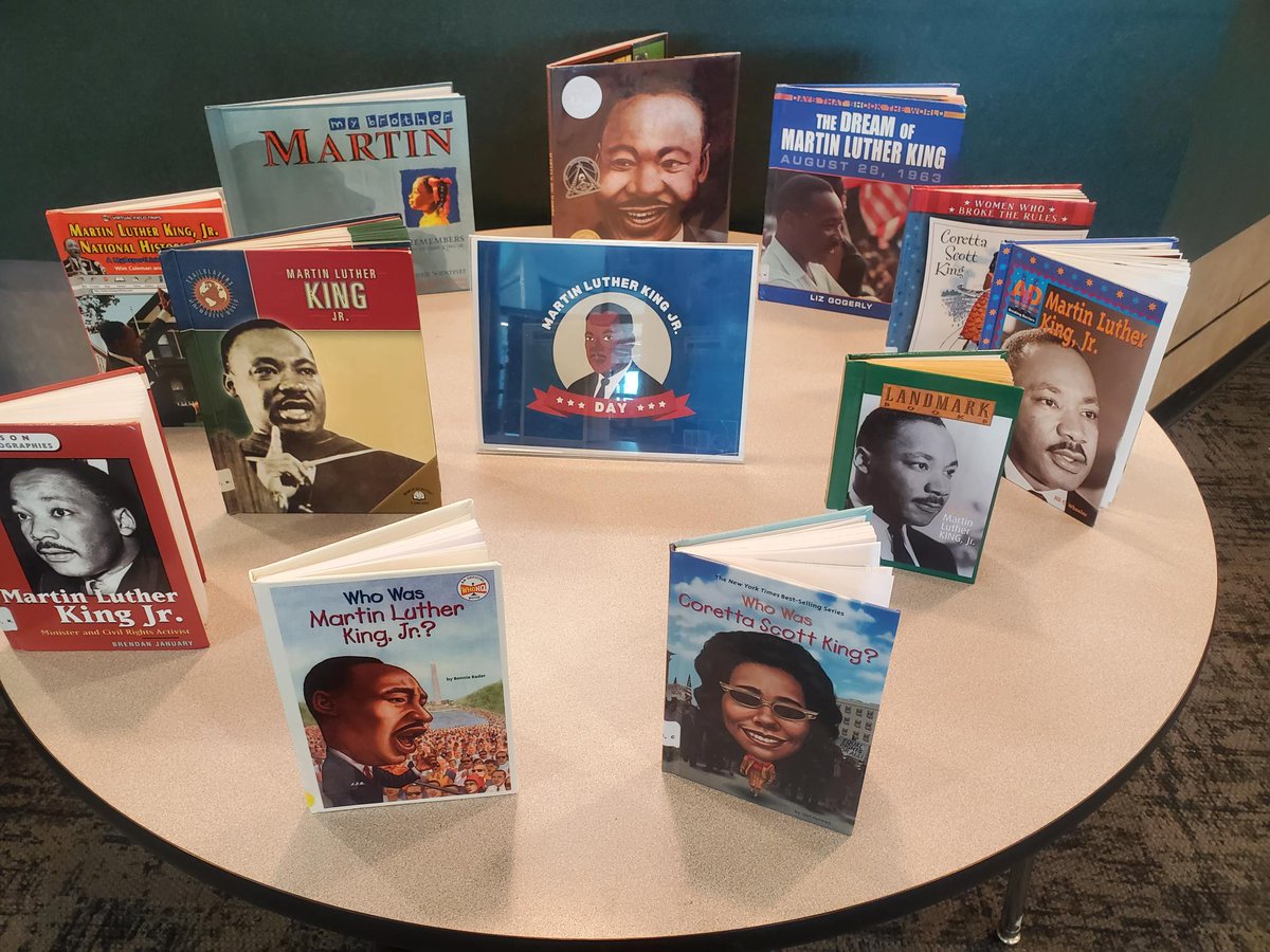 W. Creek Library (@wcreeklibrary) on Twitter photo #MartinLutherKingJr books and #CorettaScottKing books are on display in the library! #MartinLutherKingJrDay #spslib <a href="/officialSPS/">Springfield Public Schools</a> <a href="/WilsonsCreekInt/">Wilson's Creek</a> #MartinLutherKingJr books and #CorettaScottKing books are on display in the library! #MartinLutherKingJrDay #spslib <a href="/officialSPS/">Springfield Public Schools</a> <a href="/WilsonsCreekInt/">Wilson's Creek</a>