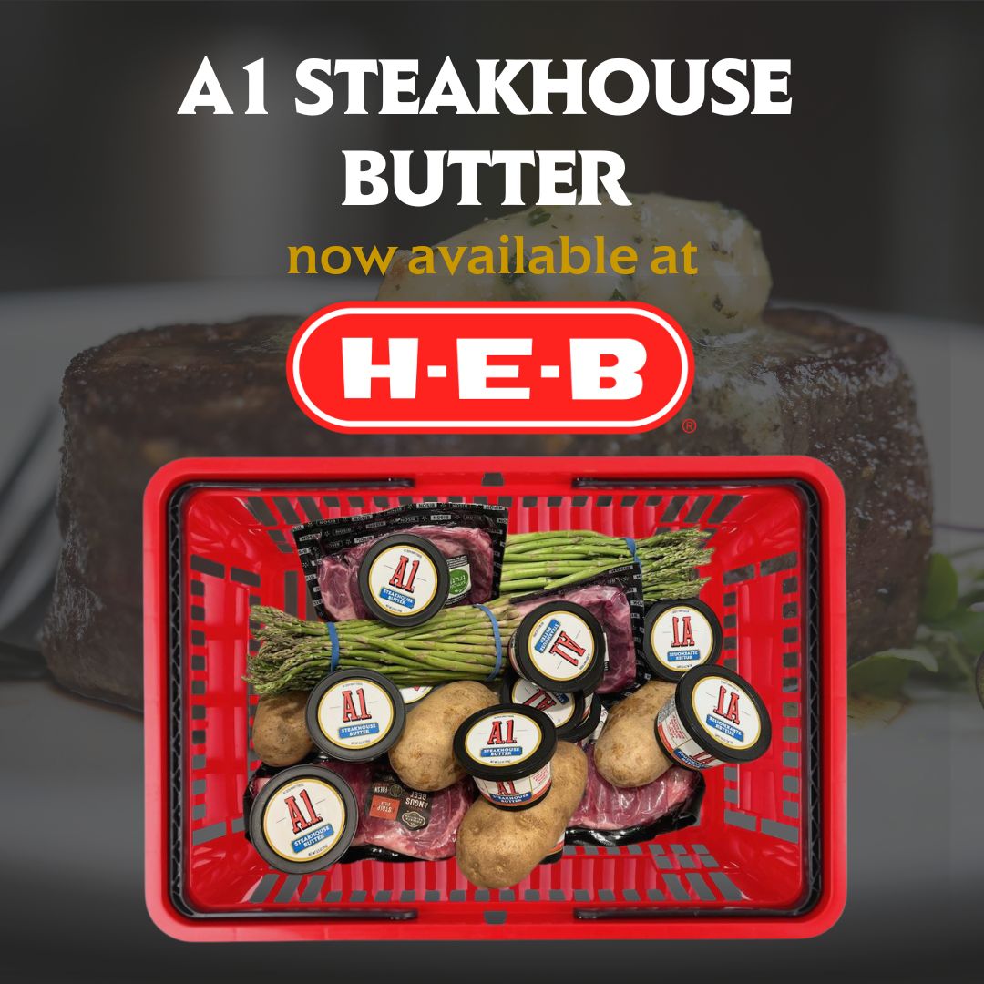 🚨 Attention, Texas! 🚨 A1 Steakhouse Butter is available at select HEB locations!
⁠
Whether you’re grilling steaks, whipping up Tex-Mex, or perfecting your biscuits, this butter brings steakhouse flavor to every bite.

Find your nearest HEB: epicureanbutter.com/pages/find-a-s…