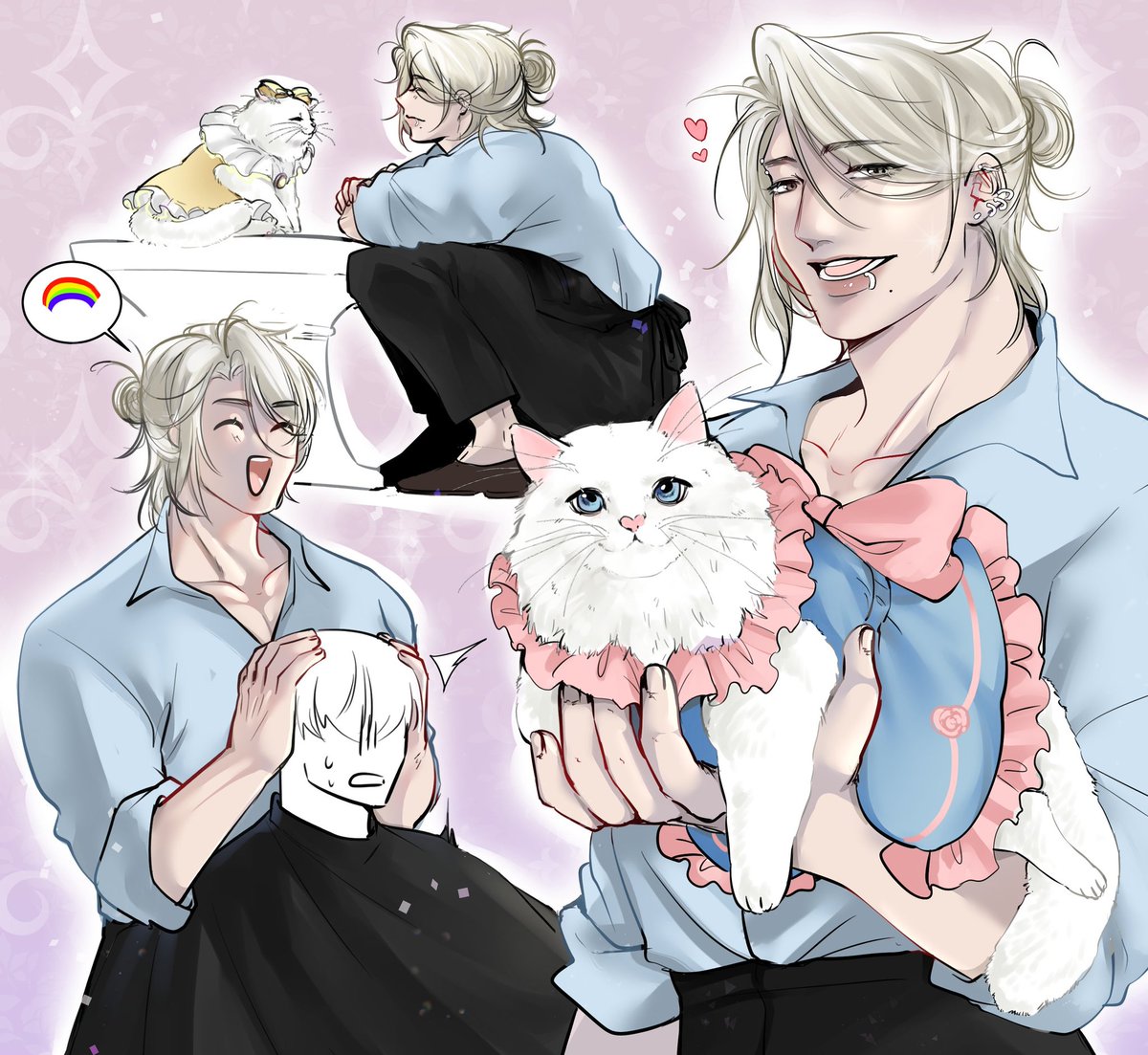 พี่หนุ่มจ๊ะ 😺💗 (ผปค.ยังป่วยอยู่ แถมติดเกม)​ tweet media