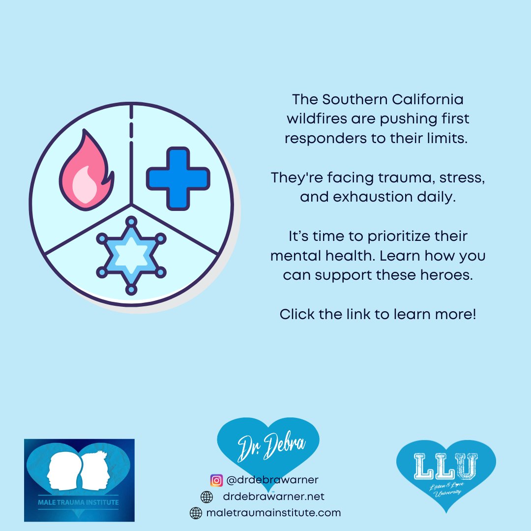 💙 Behind every firefighter battling the Southern California wildfires is a person carrying deep stress &amp; trauma. Their mental health matters just as much as their safety. Learn how to support them at firstrespondersfoundation.org💙
#Wildfires #FirstResponders #Mentalhealth #Community