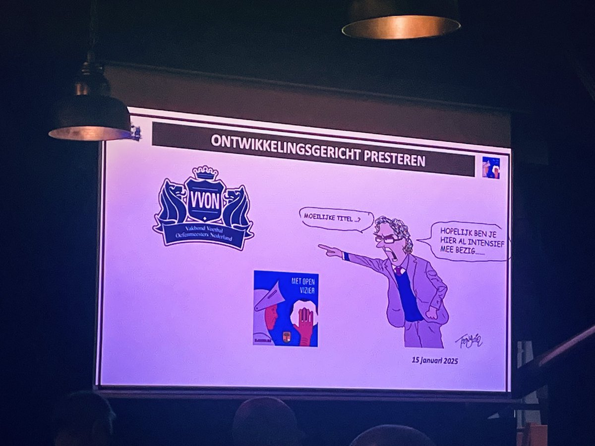 Stephan Quack (@stephan_quack) on Twitter photo Bijscholing: Alex Pastoor - Op welke wijze kan ik mezelf als trainer-coach, mijn team en staf verder ontwikkelen
<a href="/VVONcoaches/">Vakbond Voetbal Oefenmeesters Nederland</a> <a href="/KvvQuickBoys/">Quick Boys 💙🤍</a> #opleiden #ontwikkelen #uefa Bijscholing: Alex Pastoor - Op welke wijze kan ik mezelf als trainer-coach, mijn team en staf verder ontwikkelen
<a href="/VVONcoaches/">Vakbond Voetbal Oefenmeesters Nederland</a> <a href="/KvvQuickBoys/">Quick Boys 💙🤍</a> #opleiden #ontwikkelen #uefa