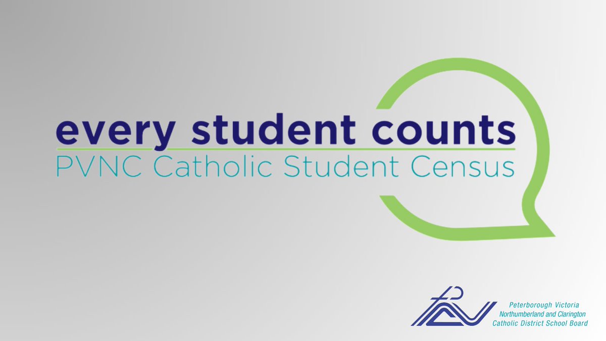 PVNCCDSB's tweet photo. 📢 Phase 2 of the PVNC Catholic Student Census is here! 
Parents/guardians of K-6 students, complete the survey which has been emailed to you, by Jan. 19 to help create a more inclusive learning environment. Participation is voluntary.
#PVNCInspires #EveryStudentCounts https://t.co/Rz9Qki7F4k