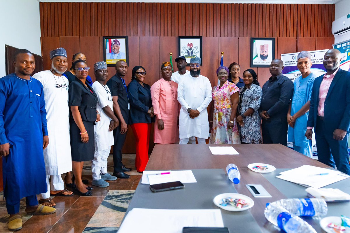 Today, I inaugurated the 'Good Vibes Team' at <a href="/NASENIHQ/">NASENI</a> — a commitment I made during the 2024 Town Hall Meeting — to ensure a safe and conducive workplace for all NASENI staff. 

When workers feel safe, they are more productive. I will continue to prioritize staff welfare.