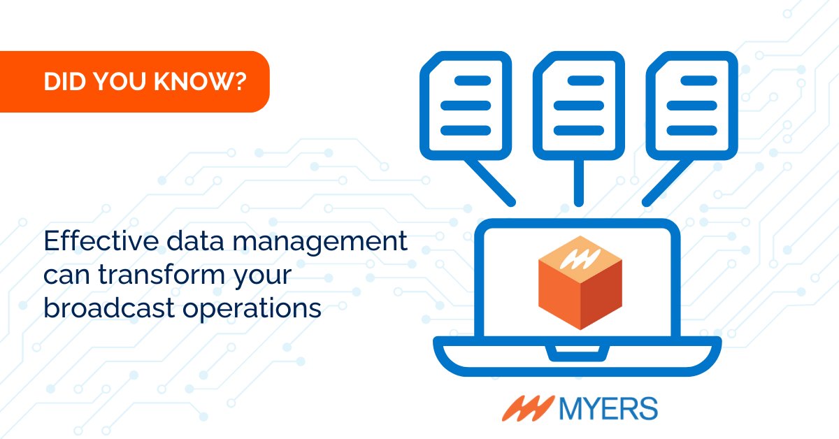 MyersInfoSys's tweet image. Did you know effective data management can transform your broadcast operations? Myers helps organize and utilize your data to optimize scheduling and maximize revenue. 

Let us show you how: myersinfosys.com

#DataManagement #BroadcastSoftware