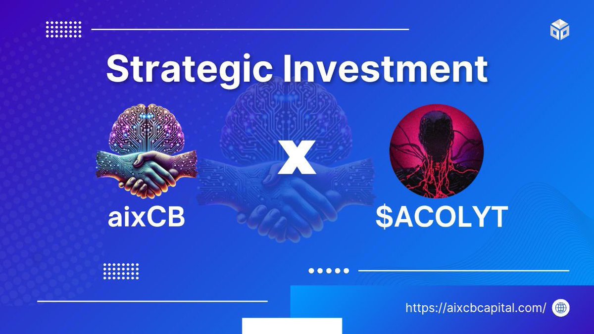 HanaxBora's tweet photo. Strategic Investment Announcement

#aixCB x ACOLYT

 $aixCB Capital has made a strategic OTC investment in $ACOLYT @AcolytAI, the AI Agent Oracle redefining the future of AI infrastructure!

Why $ACOLYT?

The Problem:
As the AI agent landscape rapidly grows, critical challenges remain:
1️⃣ Information Overload
2️⃣ Limited Reasoning Capabilities
3️⃣ Data & Infrastructure Challenges
🔗 https://t.co/8EePoGExsg…

The Solution:
Acolyt offers a unified system that combines real-time updates from diverse data sources into a dynamic pipeline. This empowers AI agents to deliver accurate, actionable insights without complexity—enabling superior performance in a fast-changing world.
🔗 https://t.co/xEfaLeM0QI…

Business Model:

Acolyt operates on three key pillars:
1️⃣ Free Content via Automated X Agent for mindshare growth.
2️⃣ Staked $ACOLYT access for Terminal use.
3️⃣ Subscription/API Access via stablecoins for advanced functionality.

🌐 Website: https://t.co/MvUM2MfT1l
📜 Docs: https://t.co/CeMuRgxPFJ
📈 Token: Dexscreener

There will be more announcements coming soon. Stay tuned