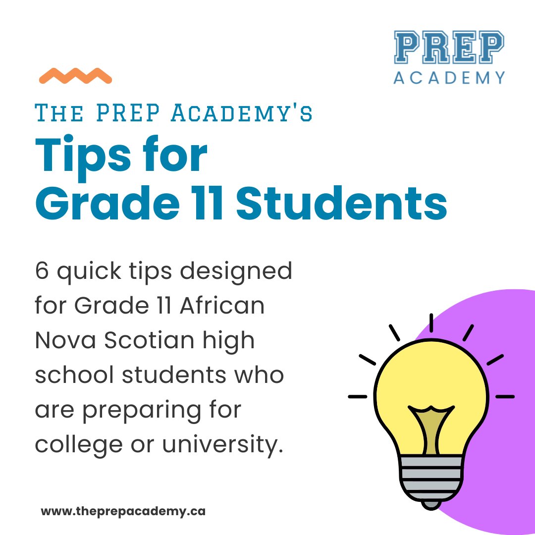 PREPAcademyNS's tweet image. 📚✨ It's #ResourceWednesday! 

Grade 11s take note- Planning for college and university starts now! 🎓🔥

Take a look at these 6 quick tips to help you prepare for your future. 

Explore the entire resource, along with more helpful resources on PREPs Online Resource Hub! 🌐 ✅