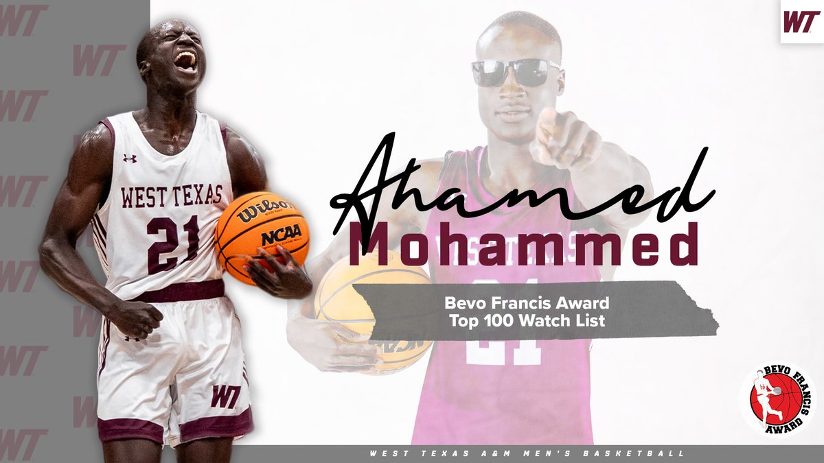 Ahamed Mohammed earns a spot on the Bevo Francis Top 100 Watch List

Read More: tinyurl.com/2u88zww7

#BuffNation