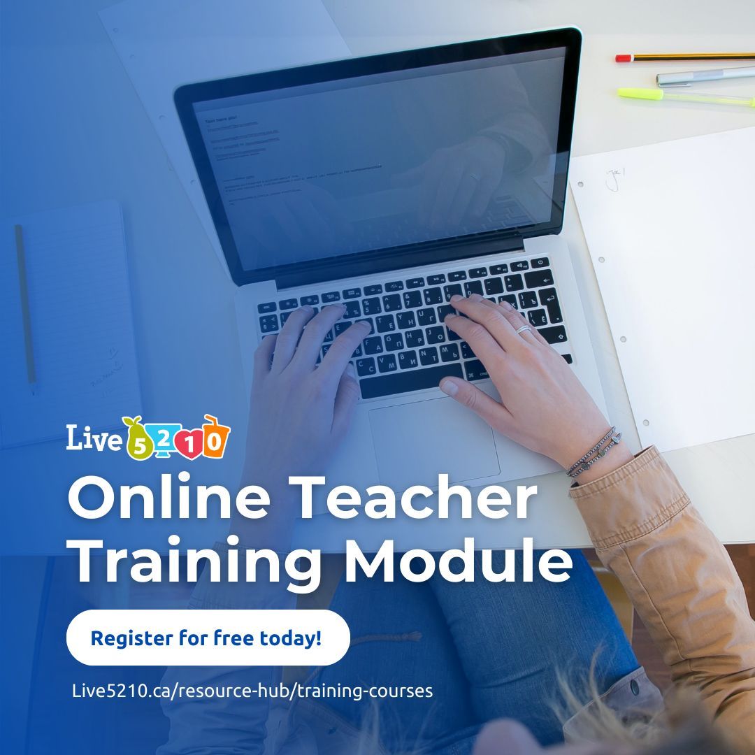 live5210's tweet photo. Our #Live5210 Online Teacher Training Module was designed for teachers and schools administrators looking to promote healthier school environments. 🍎📚

This course will provide participants with:
• An introduction to the Live 5-2-1-0 approach
• Ways to identify opportunities to share and support the message in their educational settings
• Examples of what other schools are doing with the framework
• And much more!

It takes approximately 40 minutes to complete and is completely free! https://t.co/SQTxzaqQwR