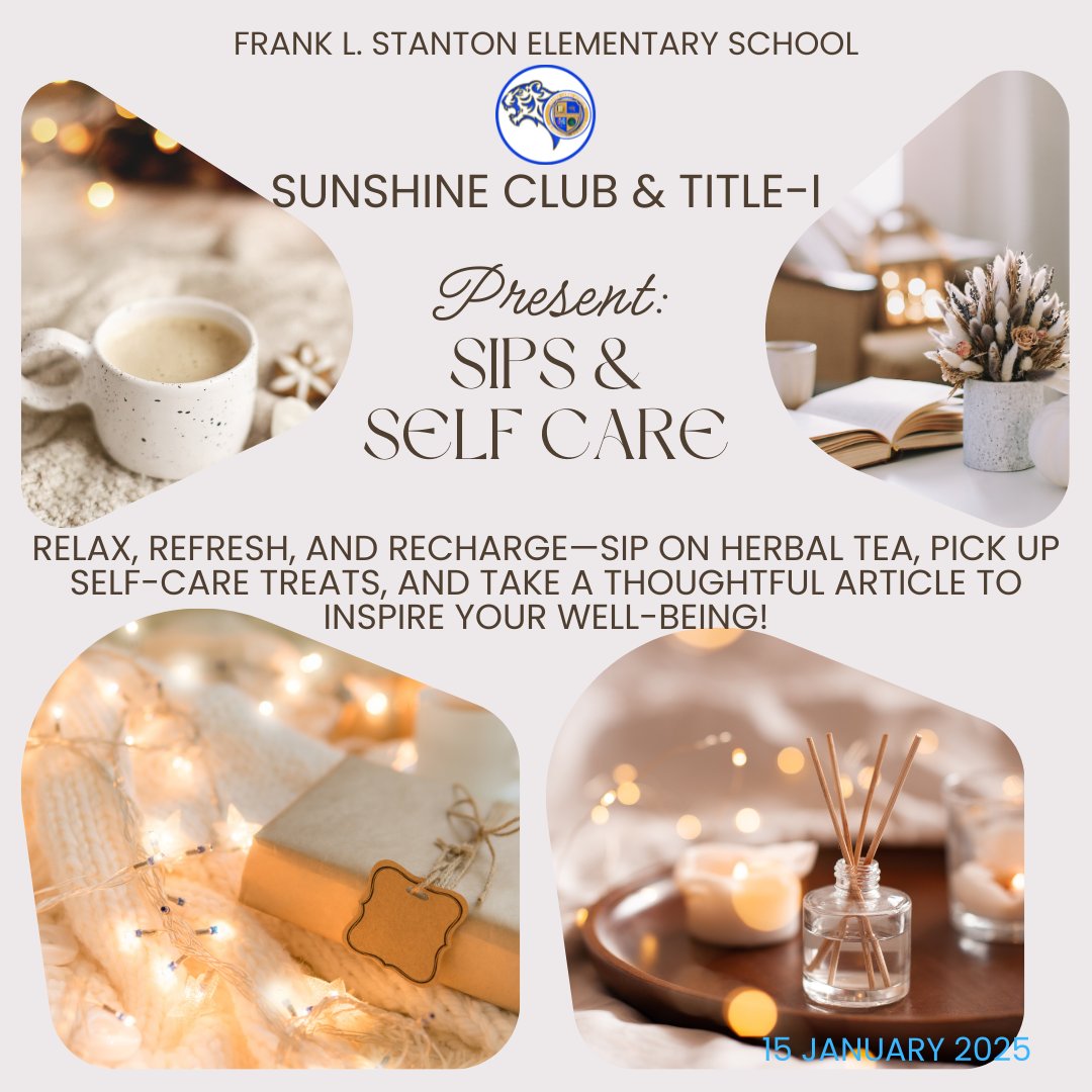 Thank you to everyone who joined our Sips &amp; Self-Care Day! A wonderful moment of #StaffEngagement with custom teas, self-care gifts, and inspiration to recharge. You deserve it! #FLStrong #FullSTEAMAhead #ParentCenter #SunshineCommittee #TeacherWellness
