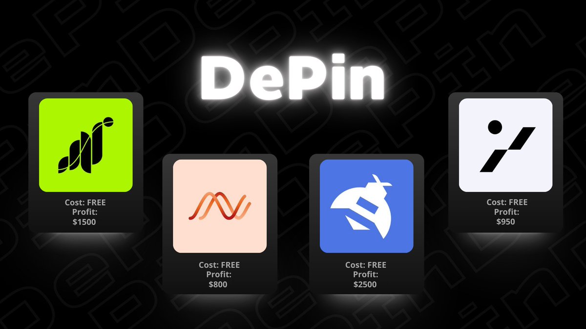 QmoCrypto's tweet image. YOU WILL RETIRE BY THE END OF 2025

If u have a phone - u have enough to make $4k/week

DePIN is literally a legal money printer in web3

Here're the projects that will retire you 🫵🧵