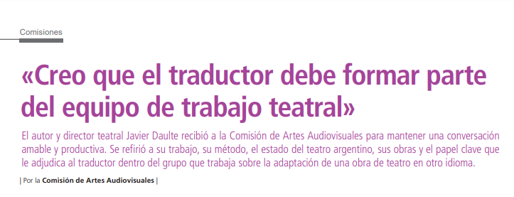 #Efemérides 
27/03 - Día mundial del teatro

Su principal objetivo, es dar a conocer lo que representa el teatro para la cultura a nivel mundial.

acortar.link/G5D96F