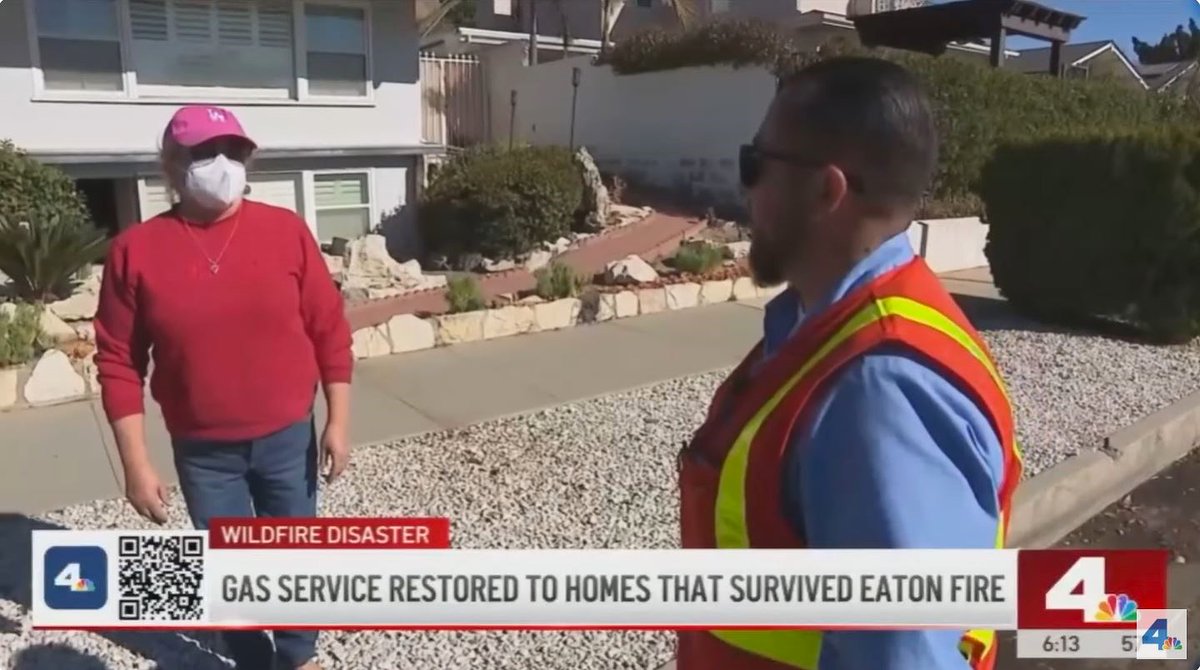 socalgas's tweet photo. Our thanks to @NBCLA and @TELEMUNDO52 for riding with us as the restoration process continues. Watch the segment here: https://t.co/EvQ0eCO7uo

We are working around the clock to fully restore natural gas service to those homes not directly impacted by the fire. (1of2) https://t.co/9fZrbW2FEN
