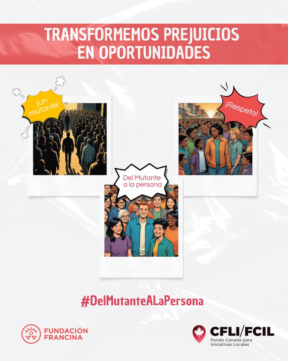 Los X-Men eran discriminados por ser diferentes, igual que muchas personas con discapacidad hoy en día. Es momento de transformar prejuicios en oportunidades, cambiar la exclusión por respeto e impulsar una verdadera inclusión. 🌟#FondoCanada✨ #DelMutanteALaPersona