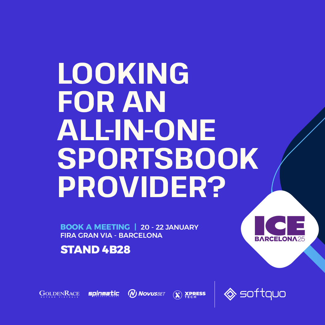 Book a meeting now ➡️ booking.softquo.com

Discover a new era of real growth with a 360º #Sportsbook integration: more customisations, control, cross-selling opportunities and player engagement! 📈

Find us at #ICE2025:
📅 20-22 January
📍 Stand 4B28

#novusbet #softquo
