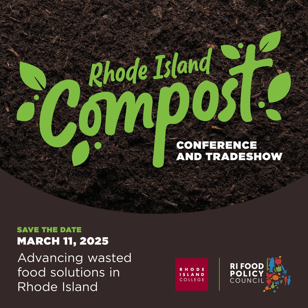 Join us at the annual Rhode Island Compost Conference &amp; Trade Show on Tuesday, March 11! 

You will hear from food waste generators, composters, food recovery organizations, and legislators, to share and improve the food waste ecosystem.

#compost #foodrecovery #zerowaste #pvd