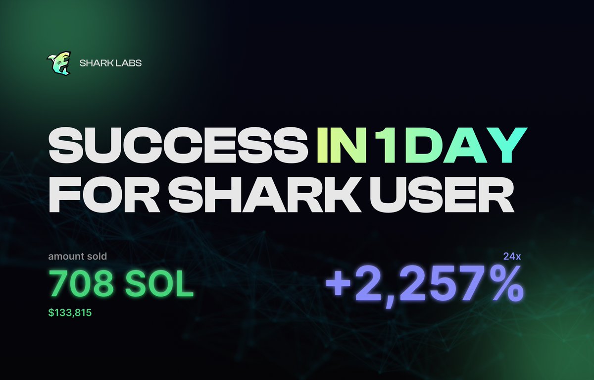 Your coins aren't doing great in the past few days?

At least shark users cooks no matter the market🧑‍🍳