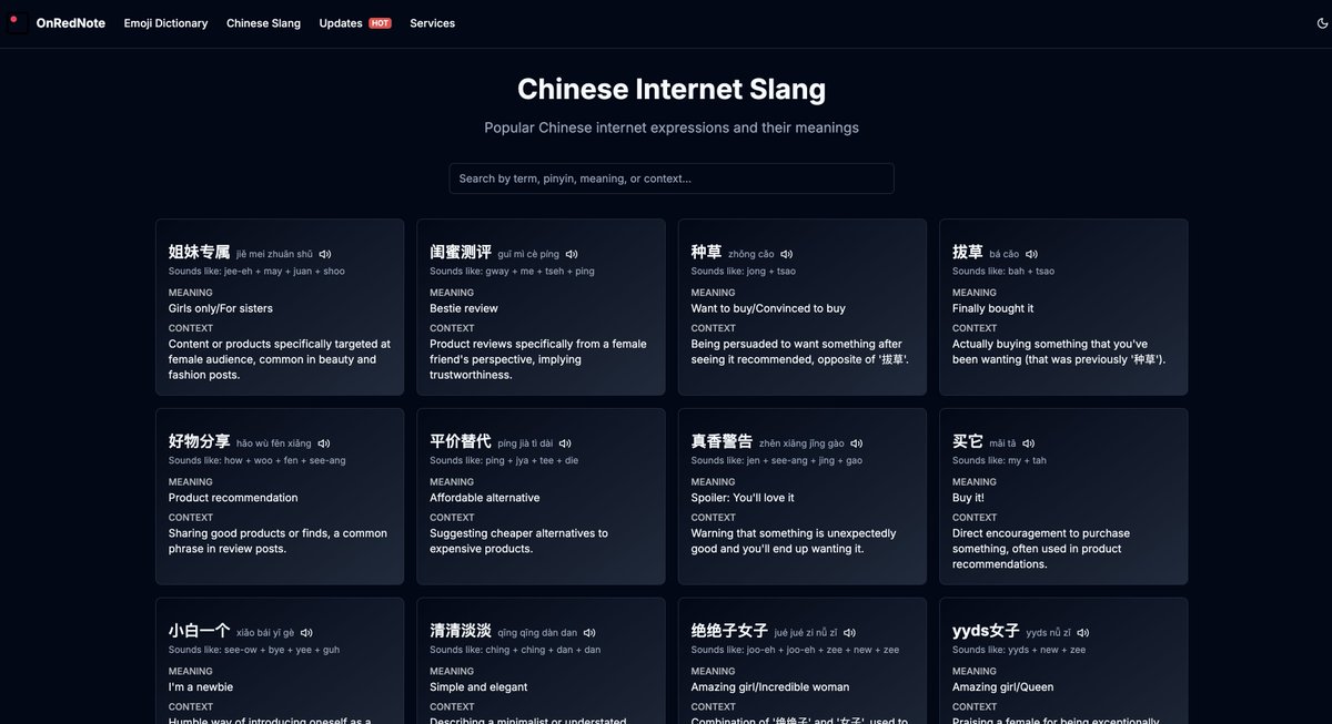 jefflinshu's tweet image. The secret language that's making creators go viral on RED/小红书. Your essential guide to speaking the language of China's hottest social platform.
THIS is how you adapt: onrednote.com/tools/chinese-… #REDtips #小红书