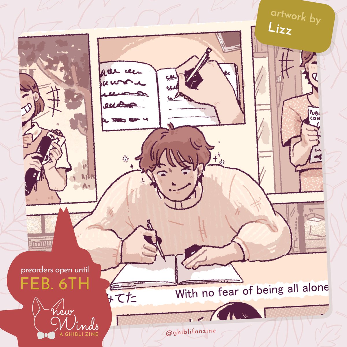 Lizz ⚔️ C0MMS OPEN (@lizzbian_himbo) on Twitter photo Preview of the comic I made for the <a href="/ghiblifanzine/">New Winds: A Studio Ghibli Zine</a> !!
Preorders are open now until Feb 6th :)) studioghiblizine.bigcartel.com Preview of the comic I made for the <a href="/ghiblifanzine/">New Winds: A Studio Ghibli Zine</a> !!
Preorders are open now until Feb 6th :)) studioghiblizine.bigcartel.com