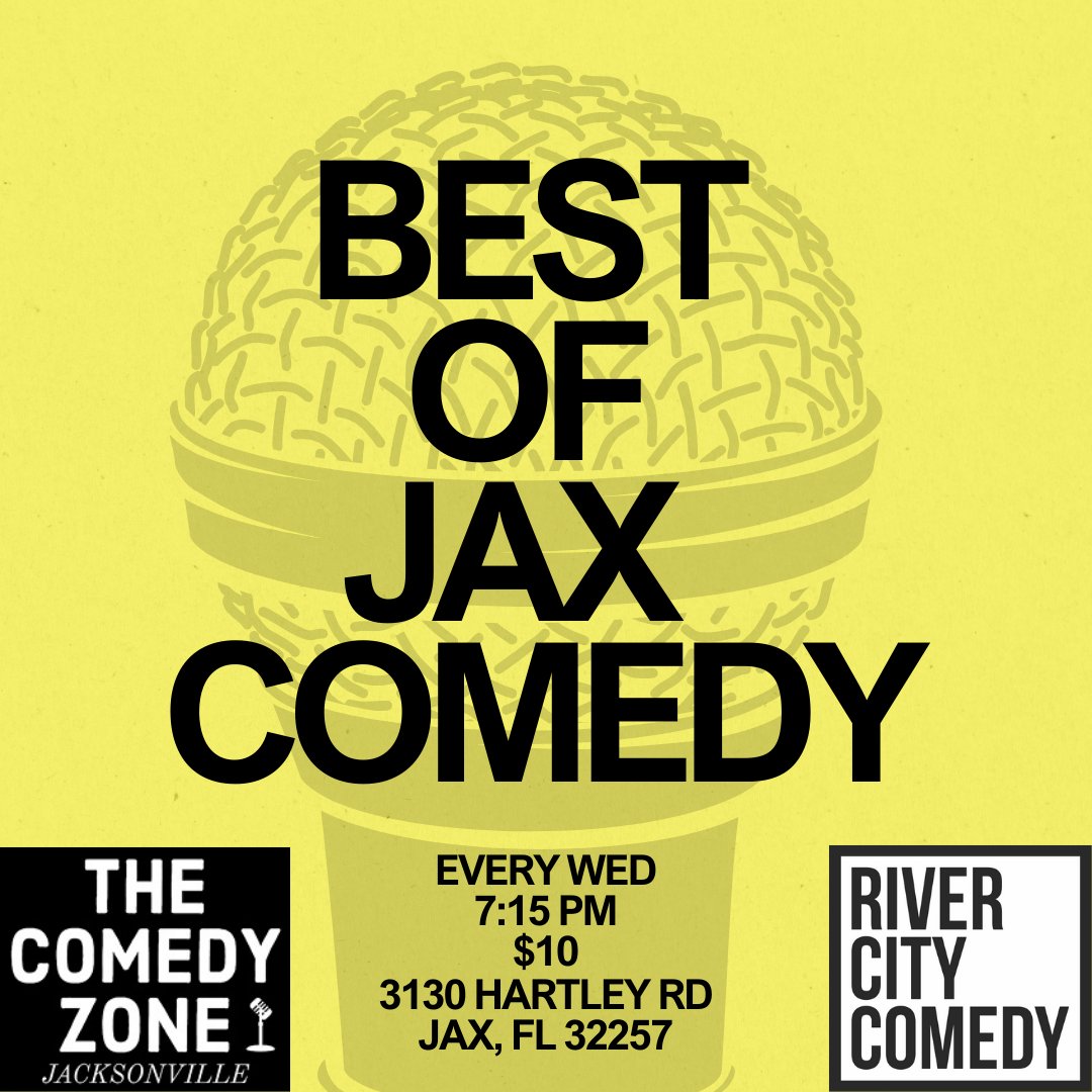 The Comedy Zone Jacksonville presents the best of Jax Comedy Live tonight at 7:15 PM!!! Buy your Tickets now!!!🔥🔥

You can purchase tickets here:
comedyzone.com/shows/296753