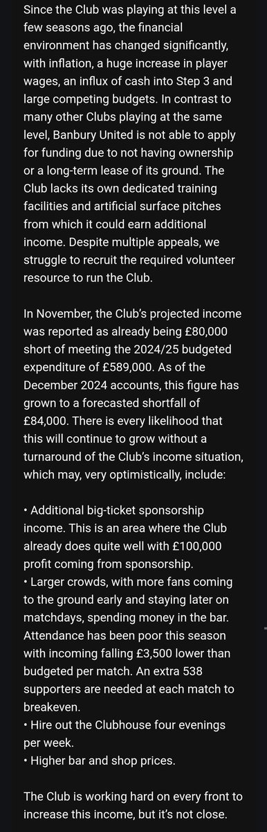 TownendReds's tweet photo. I just dont even know what to say anymore. It's just heartbreaking watching our club be absolutely ripped apart after years of good, true banbury united people trying to warn everyone what was happening. it's just so sad it fell on deaf ears and its now come to this https://t.co/sSejcyV1WW
