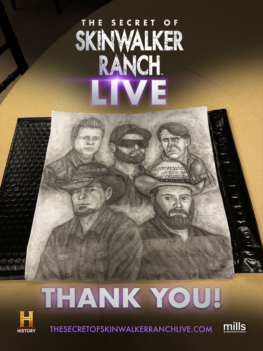 #TheSecretofSkinwalkerRanch fans are the greatest! Check out the amazing art we received from one of our younger fans this past weekend! She was 13! One more weekend of our live show is coming your way! Get your tickets today!