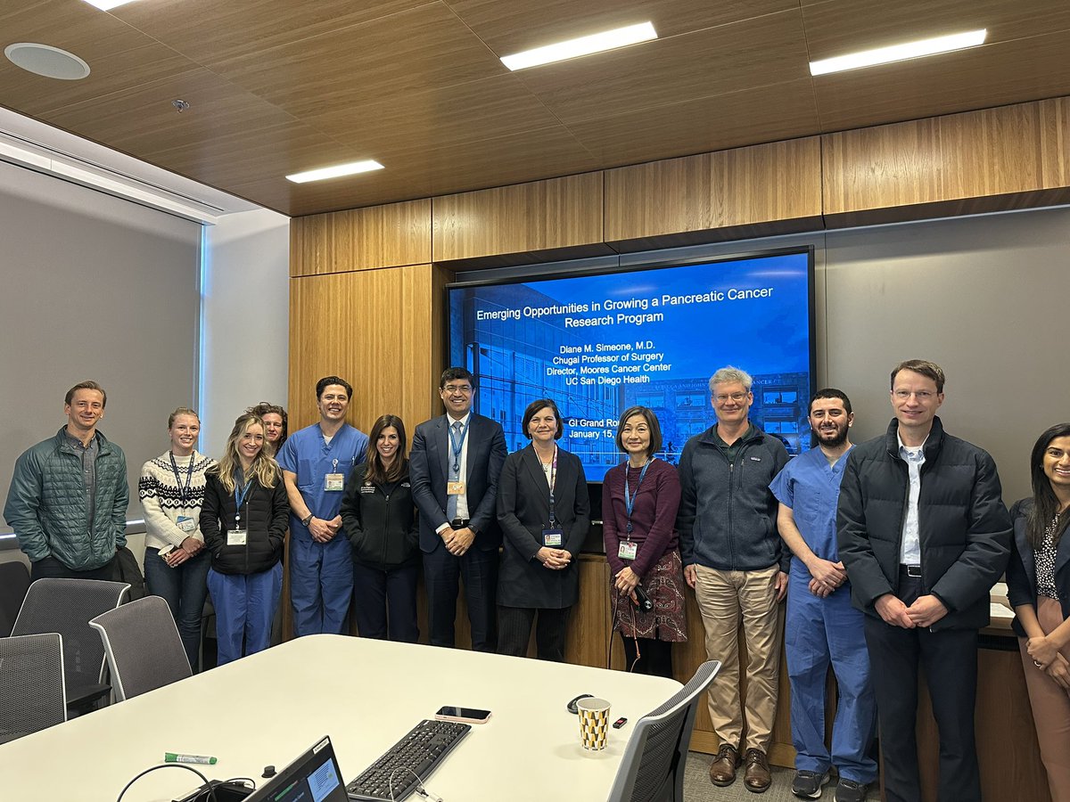 Rohit Loomba (@drloomba) on Twitter photo Great kick start to research seminars for 2025 with <a href="/MadamSurgeonMD/">Diane Simeone</a> <a href="/UCSDCancer/">UC San Diego Health Moores Cancer Center</a> Director to brainstorm on setting up a collaborative team on pancreas cancer detection program <a href="/UCSD_GI/">UCSD Gastroenterology</a> <a href="/UCSDHealth/">UC San Diego Health</a> <a href="/pattymaysent/">Patty Maysent</a> <a href="/CALonghurst/">Christopher A. Longhurst, MD</a> - so proud of our team <a href="/AmerGastroAssn/">American Gastroenterological Association (AGA)</a> <a href="/AmCollegeGastro/">ACG</a> Great kick start to research seminars for 2025 with <a href="/MadamSurgeonMD/">Diane Simeone</a> <a href="/UCSDCancer/">UC San Diego Health Moores Cancer Center</a> Director to brainstorm on setting up a collaborative team on pancreas cancer detection program <a href="/UCSD_GI/">UCSD Gastroenterology</a> <a href="/UCSDHealth/">UC San Diego Health</a> <a href="/pattymaysent/">Patty Maysent</a> <a href="/CALonghurst/">Christopher A. Longhurst, MD</a> - so proud of our team <a href="/AmerGastroAssn/">American Gastroenterological Association (AGA)</a> <a href="/AmCollegeGastro/">ACG</a>
