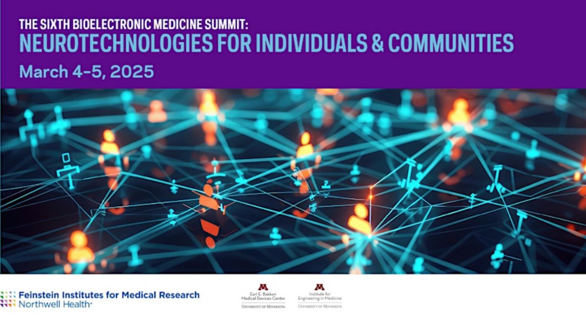 SPARC.science (@sparc_science) on Twitter photo The 6th Bioelectronic Medicine Summit is an exciting upcoming event.
The deadline to submit a poster has been extended to January 31, 2025, at 11:59 pm EST
Learn more on the SPARC Portal: tab.so/ae13fa7a #OpenScience #NIH_SPARC <a href="/NorthwellHealth/">Northwell Health</a> The 6th Bioelectronic Medicine Summit is an exciting upcoming event.
The deadline to submit a poster has been extended to January 31, 2025, at 11:59 pm EST
Learn more on the SPARC Portal: tab.so/ae13fa7a #OpenScience #NIH_SPARC <a href="/NorthwellHealth/">Northwell Health</a>