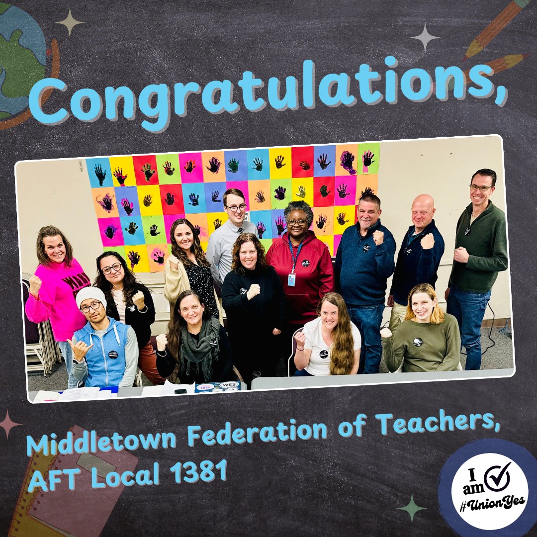 AFT Connecticut (@aftct) on Twitter photo Last night <a href="/MFT1381/">MFT</a>'s recently ratified 3-yr agreement to cap HS class loads, boost stipends + #RaiseTheWage for all approved by <a href="/mps_ct_/">Middletown Public Schools</a> BOE; achieving #RealSolutions w/strong #union contract! #UnionYES <a href="/AFTunion/">AFT</a> @AFTTeach <a href="/AFLCIO/">AFL-CIO ✊</a> <a href="/ConnAFLCIO/">Connecticut AFL-CIO</a> Last night <a href="/MFT1381/">MFT</a>'s recently ratified 3-yr agreement to cap HS class loads, boost stipends + #RaiseTheWage for all approved by <a href="/mps_ct_/">Middletown Public Schools</a> BOE; achieving #RealSolutions w/strong #union contract! #UnionYES <a href="/AFTunion/">AFT</a> @AFTTeach <a href="/AFLCIO/">AFL-CIO ✊</a> <a href="/ConnAFLCIO/">Connecticut AFL-CIO</a>