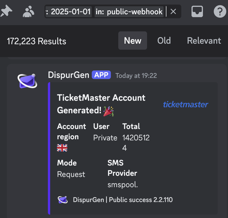 DispurGen's tweet image. Already at almost 175000 accounts generated in the first 15 days of 2025!😲
January is always the calm before the storm. Prep now; and reap the rewards later...⛅️
Join us now whop.com/dispurgen⚙️
Not ready to purchase yet? Join our free community for FREE PRIZES!…