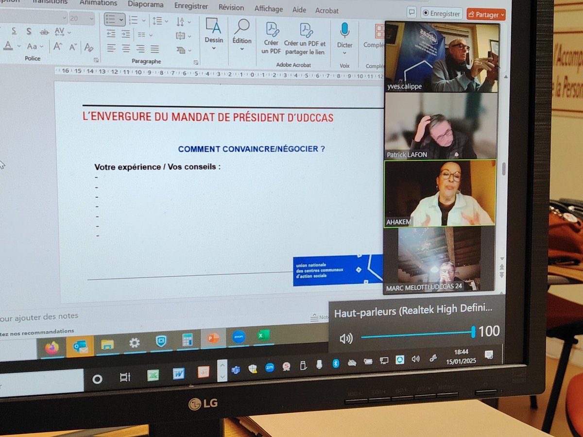 Ce Soir réunion (en visio )des présidents d'UD des CCAS #mandat <a href="/Eluscecplemans/">Elu-e-s communiste et humaniste Le Mans Métropole</a> <a href="/ElusPSLeMans/">Le Mans Évidemment !</a> <a href="/SartheaGauche/">La Sarthe à Gauche !</a> <a href="/unccas/">Unccas. Les élus locaux au service des solidarités</a>