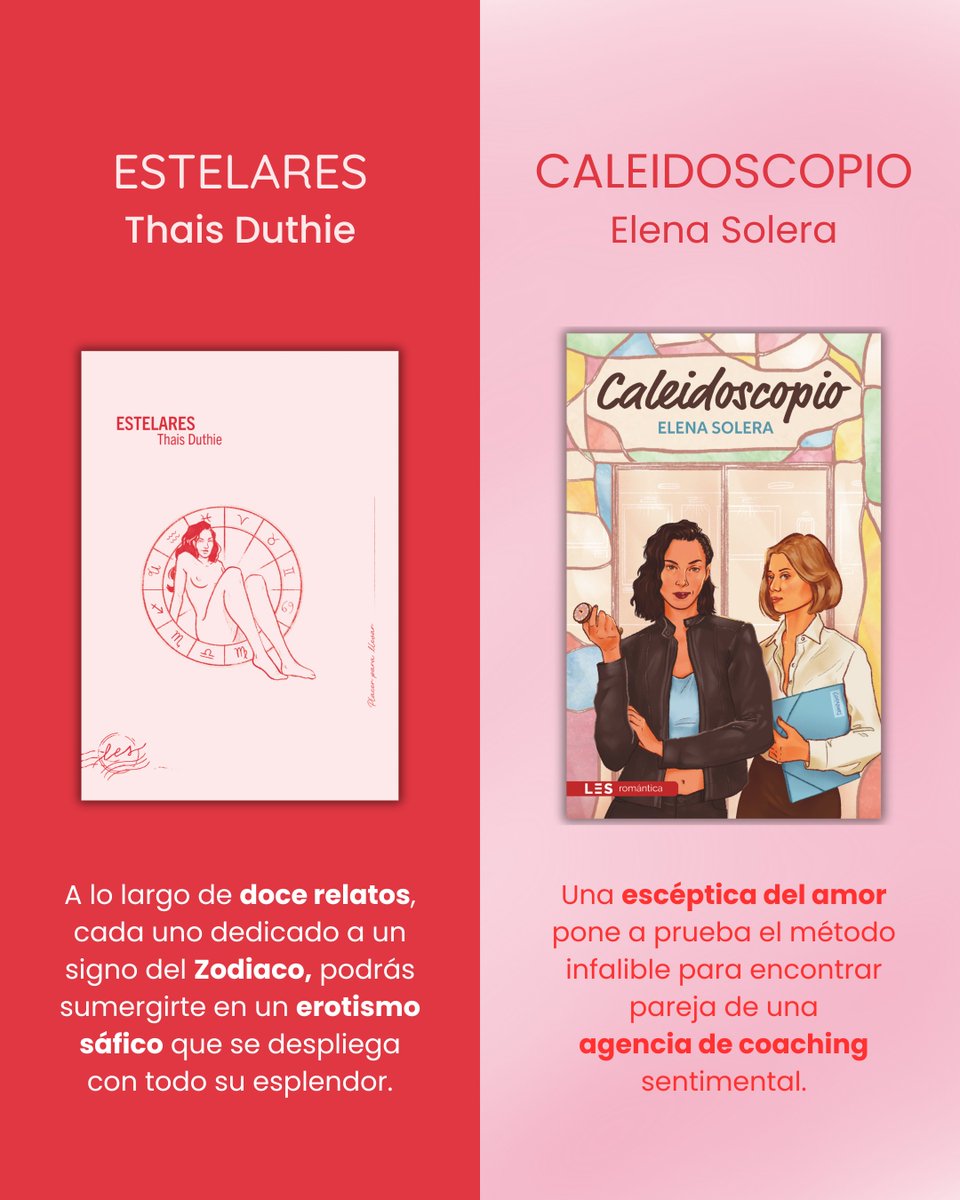 LES Editorial (@leseditorial) on Twitter photo 💗OJO A LA PREVENTA💗
Vive un día y un mes de Santa Valentina diferentes y disfruta de quererte mucho y bien con nuestras dos propuestas: Estelares de <a href="/ThaisDuthie/">Thais Duthie</a> y Caleidoscopio de <a href="/elenasol/">Elena Solomentseva</a>.
¿Juntitos? ¿Por separado? ¡Tú eliges! ➡️ 💗OJO A LA PREVENTA💗
Vive un día y un mes de Santa Valentina diferentes y disfruta de quererte mucho y bien con nuestras dos propuestas: Estelares de <a href="/ThaisDuthie/">Thais Duthie</a> y Caleidoscopio de <a href="/elenasol/">Elena Solomentseva</a>.
¿Juntitos? ¿Por separado? ¡Tú eliges! ➡️