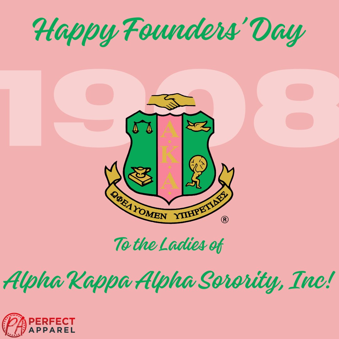 perfectapparel's tweet photo. Happy Founders' Day to the ladies of Alpha Kappa Alpha Sorority, Inc from all of us here at Perfect Apparel! #aka #alphakappaalpha #AKA1908 https://t.co/bVQpKe8BQZ