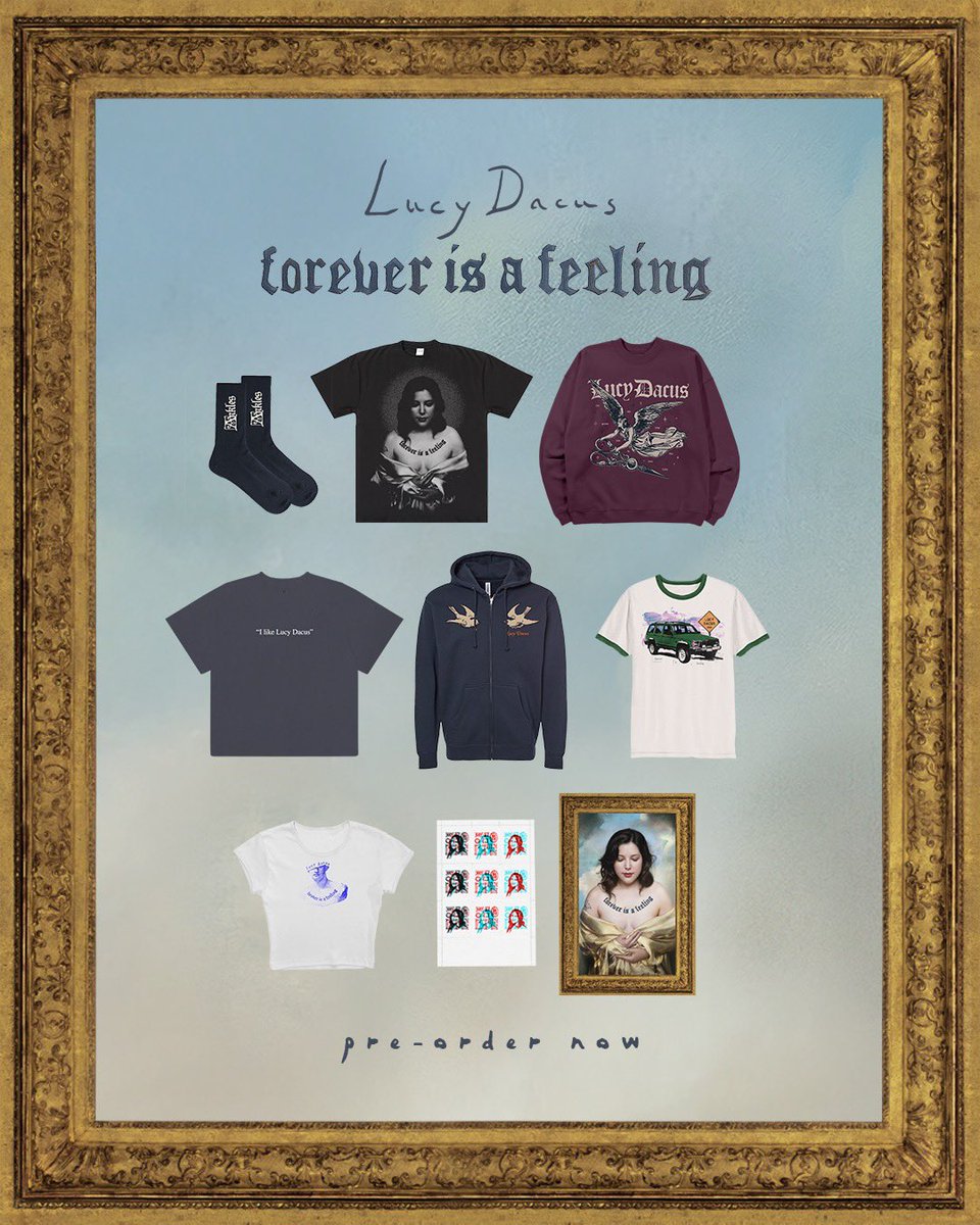 lucydacus's tweet photo. ☁️ Forever Is A Feeling Tour ☁️

presale starts 1/21 at 12pm local
on sale starts 1/24 at 12pm local 
join text / email list for presale code 

$1 from each ticket will go to Plus1 LA Fires Fund

vinyl variants and new merch can also be found at https://t.co/8RUpbaIwdW https://t.co/zhlOHHQ4VW