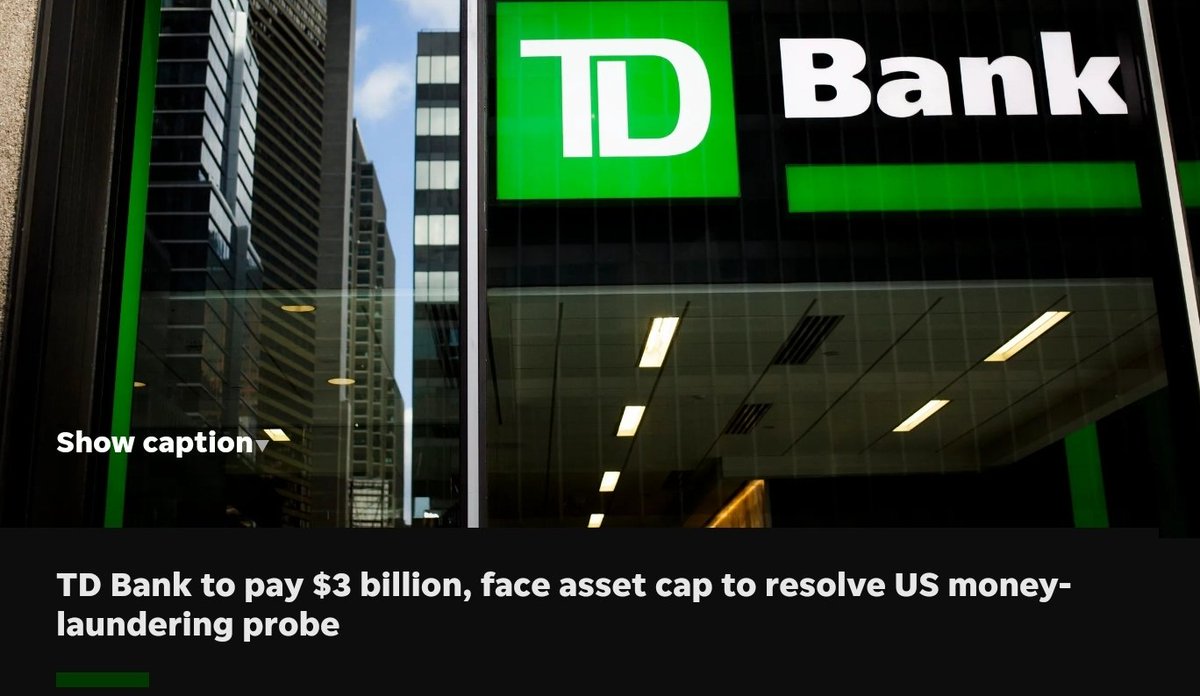 oddbeme's tweet image. Corporations should have criminal records that hinders loans and FEC trading. @TDBank_US #moneylaundering